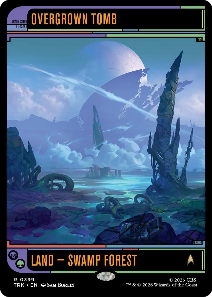 Overgrown Tomb - Land — Swamp Forest used in Abzan main decks