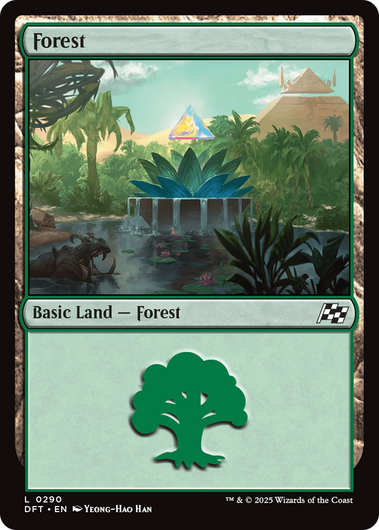 Forest - Common Basic Land — Forest card from Aetherdrift