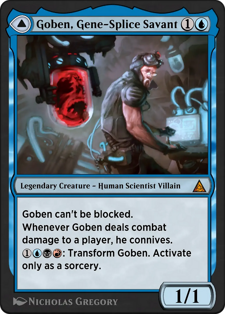 Norman Osborn // Green Goblin - Mythic Legendary Creature — Human Scientist Villain card from Through the Omenpaths