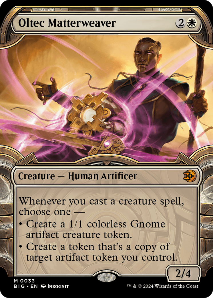 Oltec Matterweaver - Mythic Creature — Human Artificer card from The Big Score