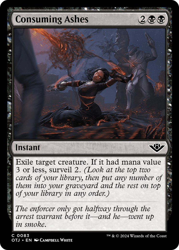 Consuming Ashes - Common Instant card from Outlaws of Thunder Junction
