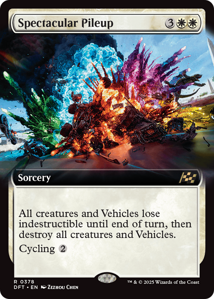 Spectacular Pileup - Rare Sorcery card from Aetherdrift