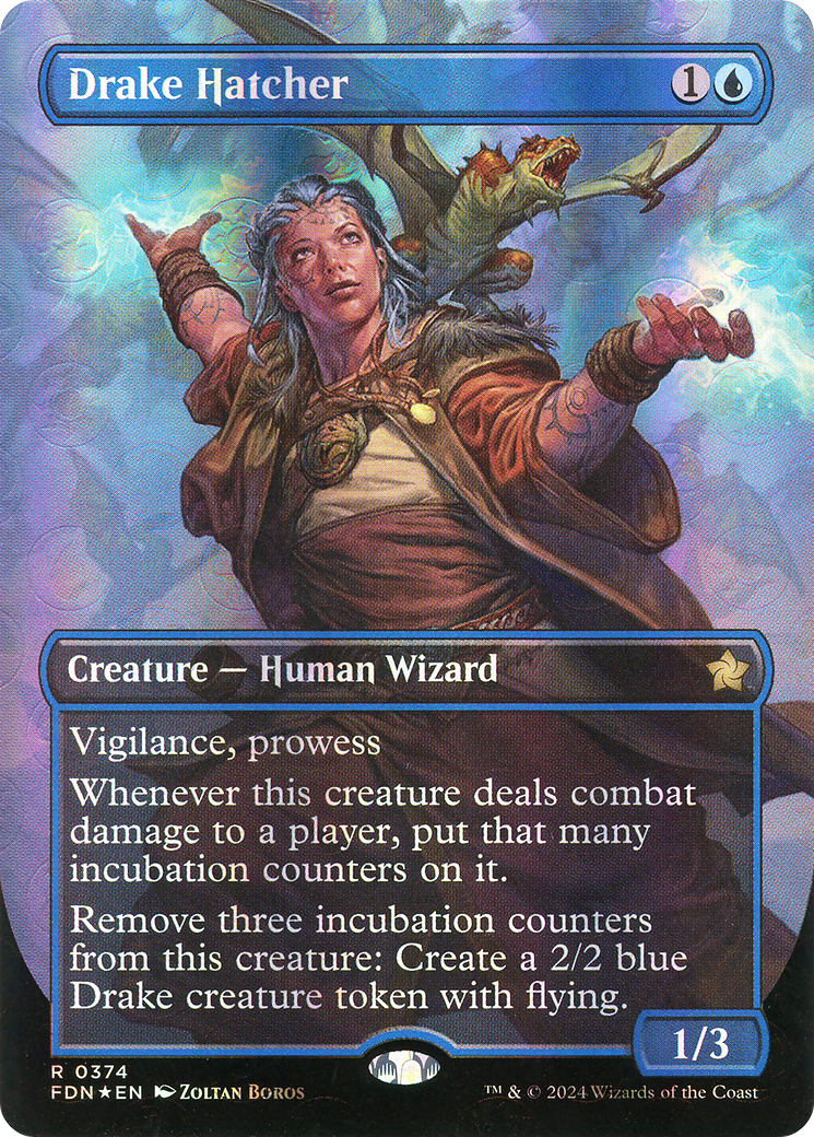 Drake Hatcher - Rare Creature — Human Wizard card from Foundations