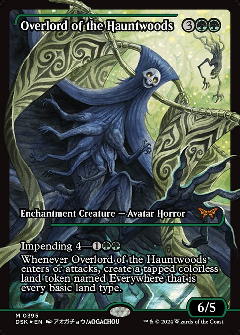 Overlord of the Hauntwoods - Mythic rare card from Duskmourn: House of Horror