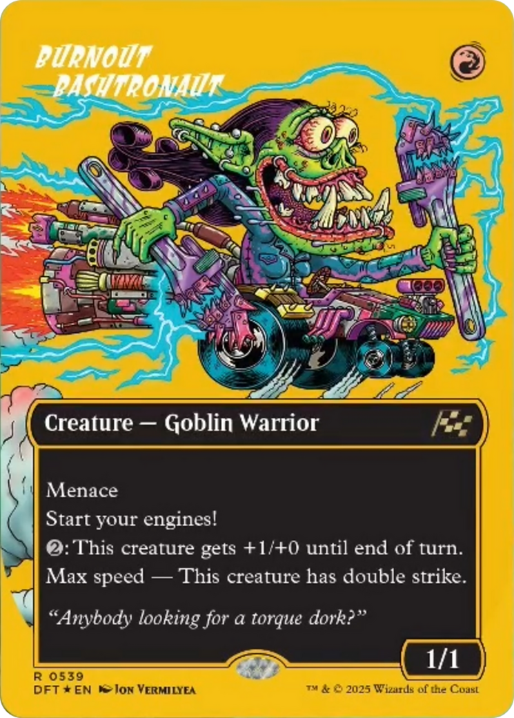 Burnout Bashtronaut - Rare Creature — Goblin Warrior card from Aetherdrift