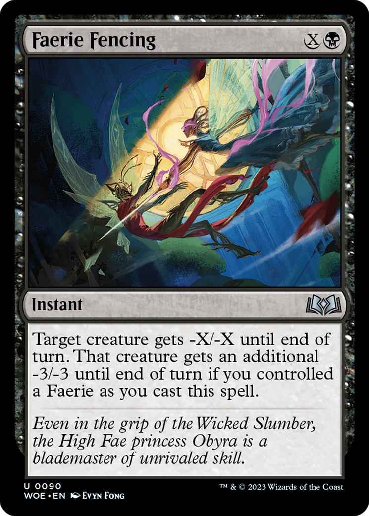 Faerie Fencing - Uncommon Instant card from Wilds of Eldraine