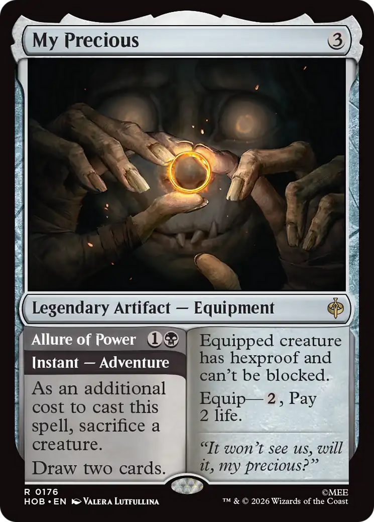 My Precious // Allure of Power - Rare Legendary Artifact — Equipment card from The Hobbit