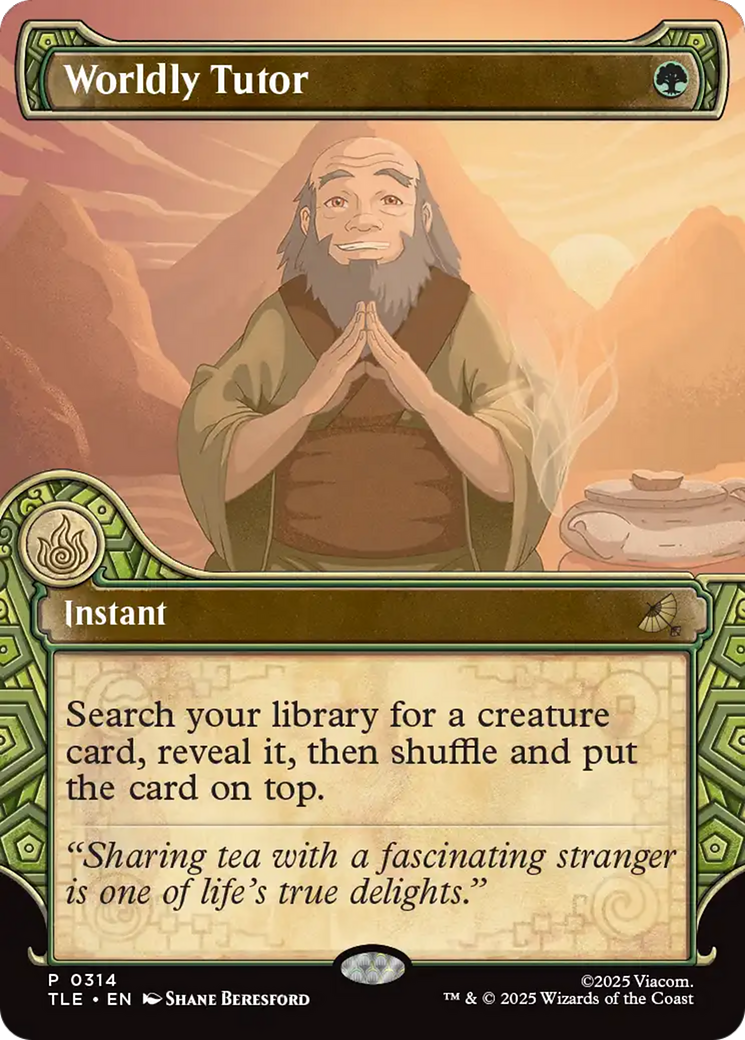 Worldly Tutor - Rare Instant card from Avatar: The Last Airbender Eternal