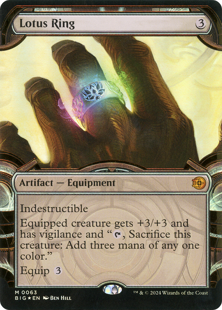 Lotus Ring - Mythic Artifact — Equipment card from The Big Score