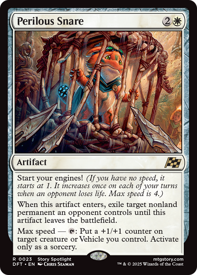 Perilous Snare - Rare Artifact card from Aetherdrift