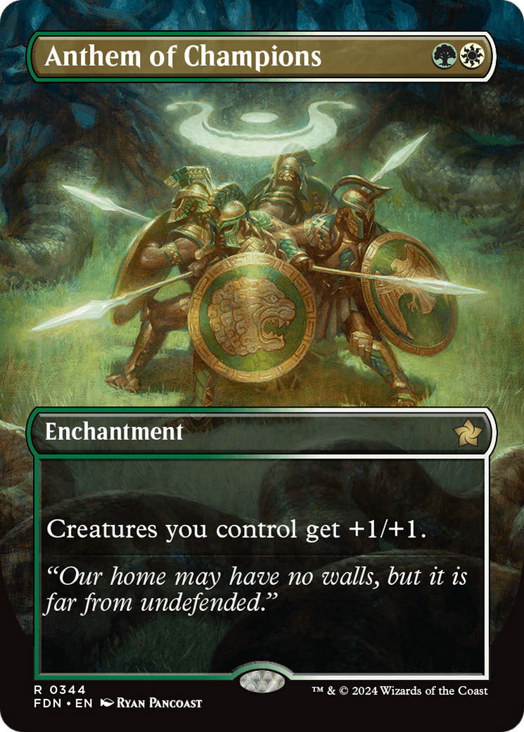 Anthem of Champions - Rare Enchantment card from Foundations