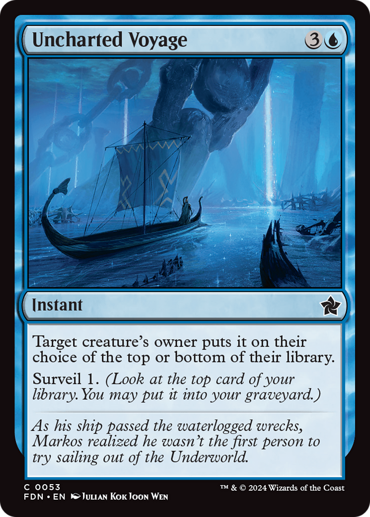 Uncharted Voyage - Common Instant card from Foundations