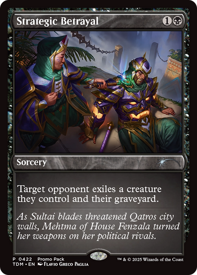 Strategic Betrayal - Uncommon Sorcery card from Tarkir: Dragonstorm