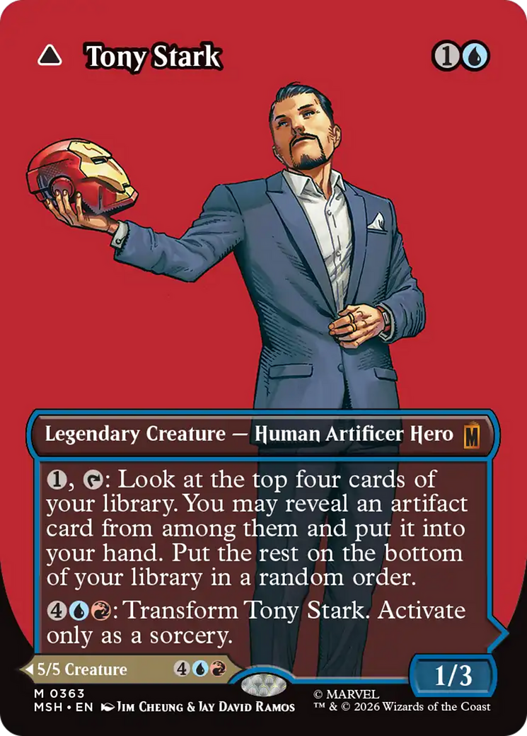 Tony Stark // The Invincible Iron Man - Mythic Legendary Creature — Human Artificer Hero card from Marvel Super Heroes