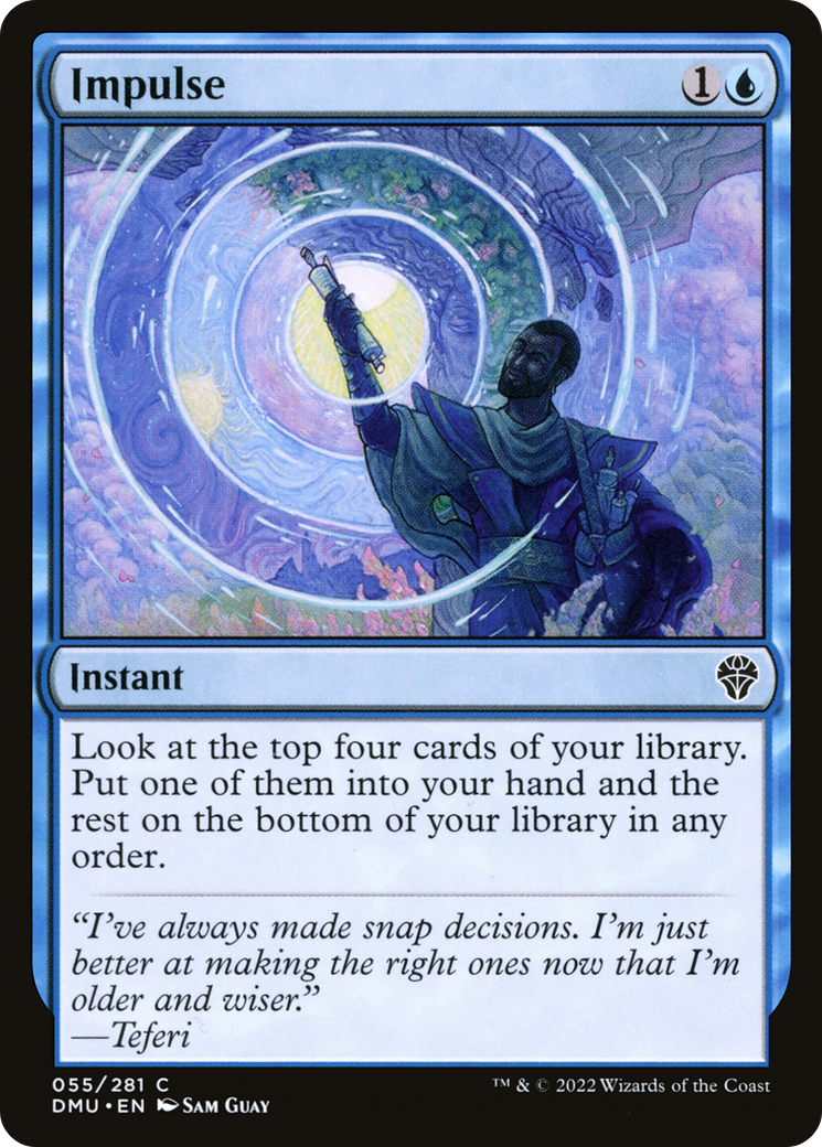 Impulse - Common Instant card from Dominaria United
