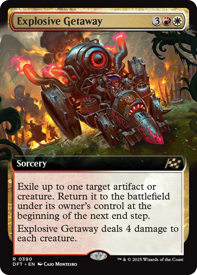 Explosive Getaway - Rare Sorcery card from Aetherdrift