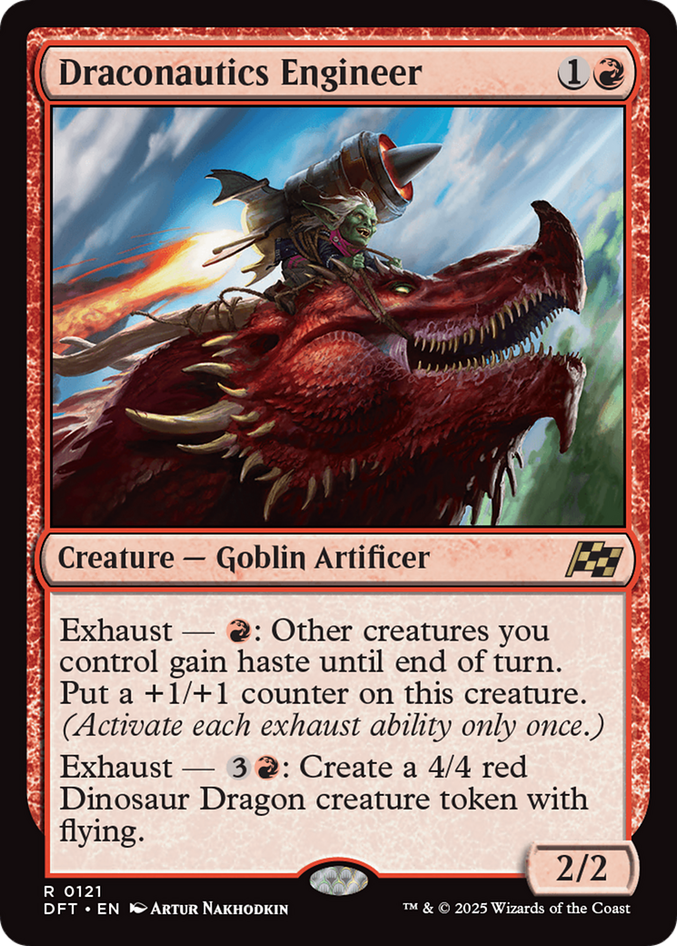 Draconautics Engineer - Creature — Goblin Artificer used in Izzet sideboards