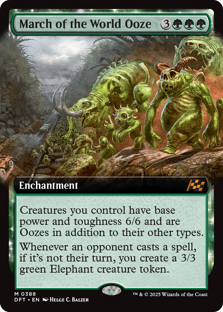 March of the World Ooze - Mythic Enchantment card from Aetherdrift