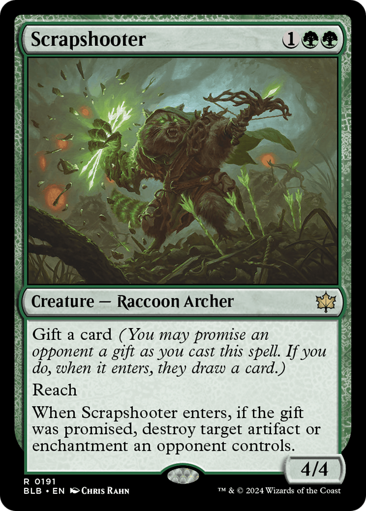 Scrapshooter - Creature — Raccoon Archer used in 60.0% of Simic sideboards