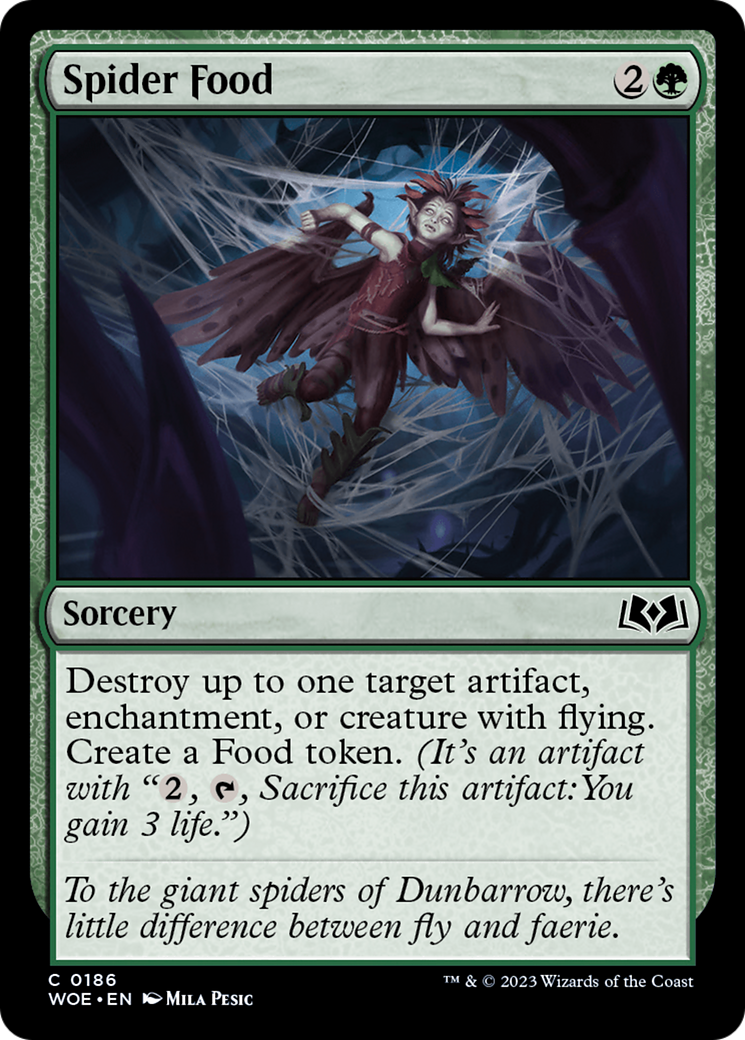 Spider Food - Common Sorcery card from Wilds of Eldraine