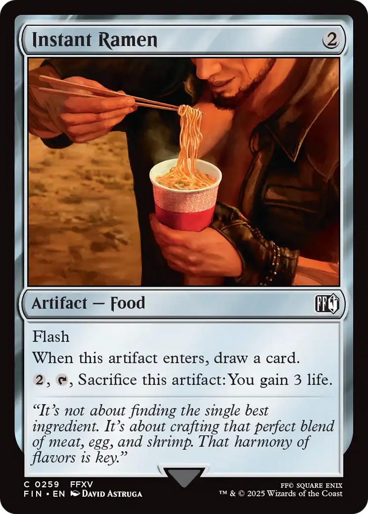 Instant Ramen - Common Artifact — Food card from Final Fantasy