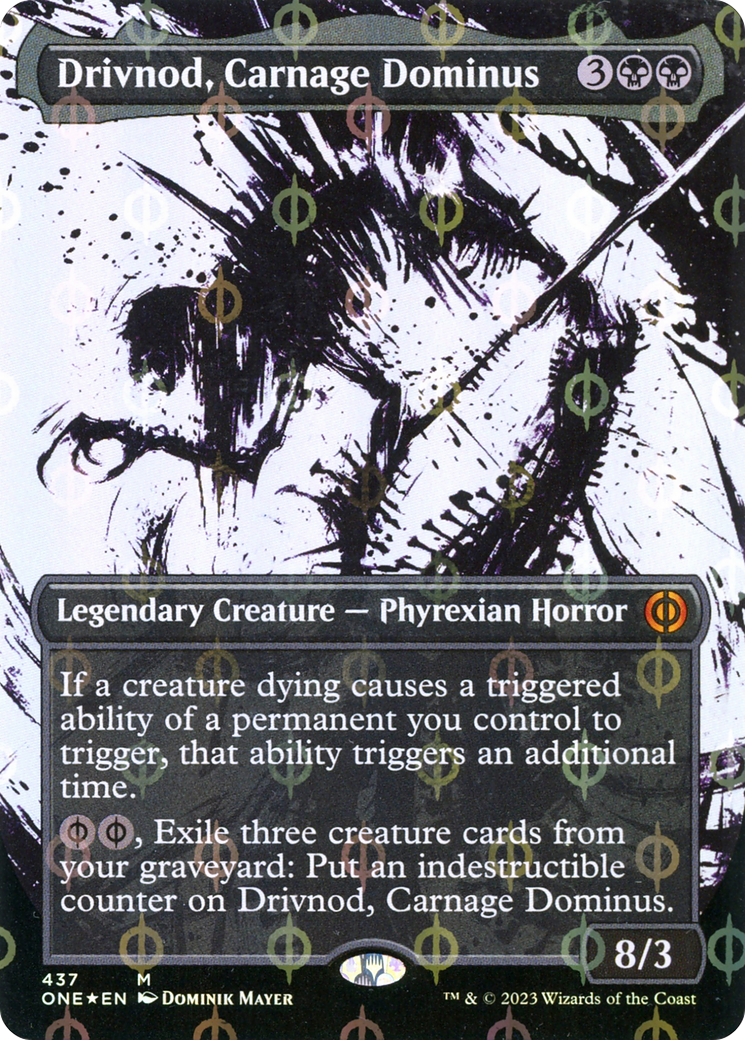 Drivnod, Carnage Dominus - Mythic Legendary Creature — Phyrexian Horror card from Phyrexia: All Will Be One