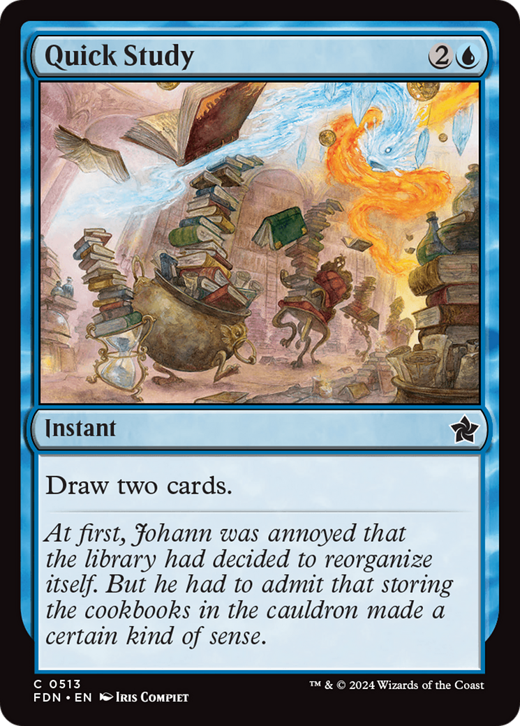 Quick Study - Common Instant card from Foundations