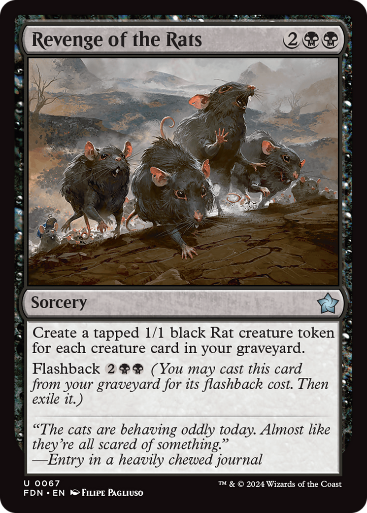 Revenge of the Rats - Uncommon Sorcery card from Foundations