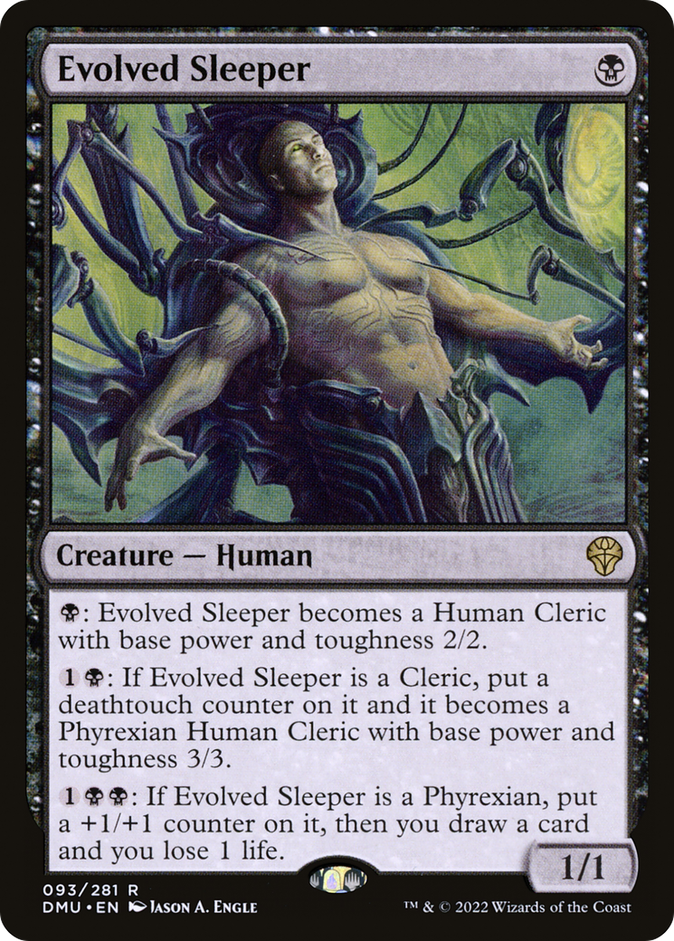 Evolved Sleeper - Rare Creature — Human card from Dominaria United