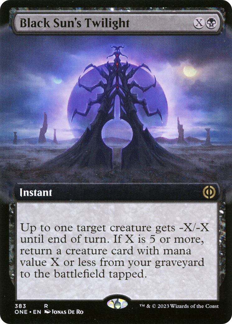 Black Sun's Twilight - Rare Instant card from Phyrexia: All Will Be One