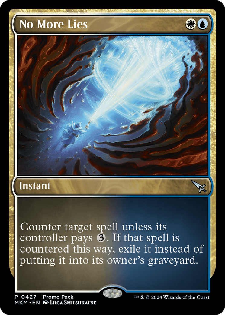 No More Lies - Uncommon Instant card from Murders at Karlov Manor