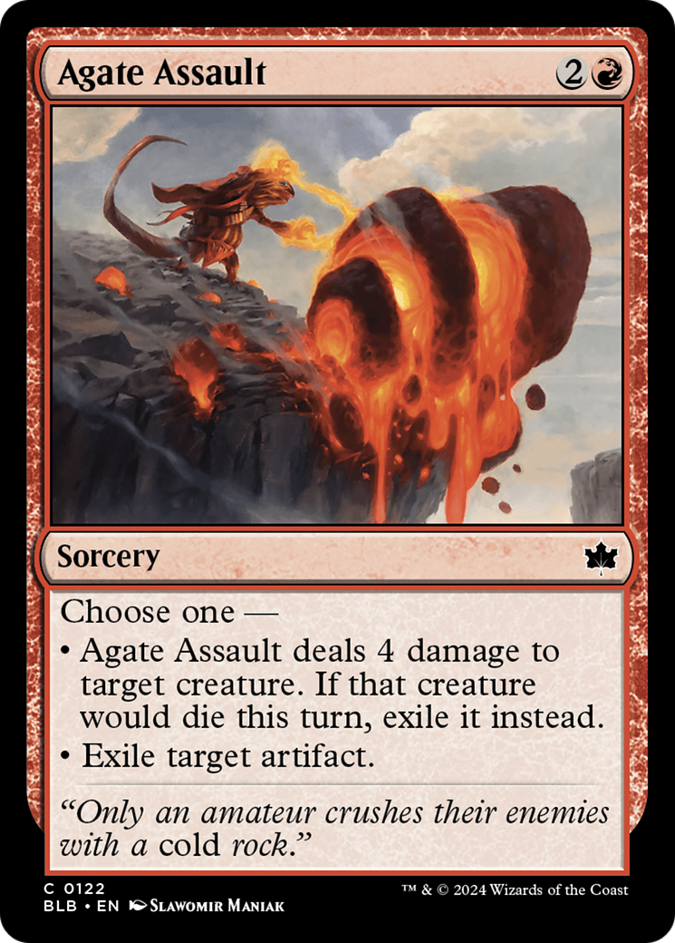 Agate Assault - Common Sorcery card from Bloomburrow