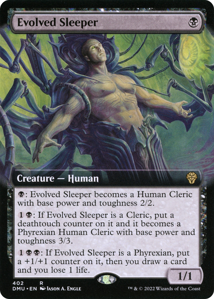 Evolved Sleeper - Rare Creature — Human card from Dominaria United