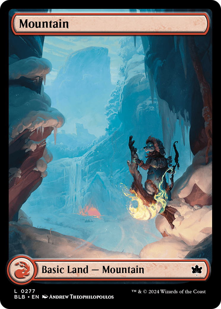 Mountain - Common Basic Land — Mountain card from Bloomburrow