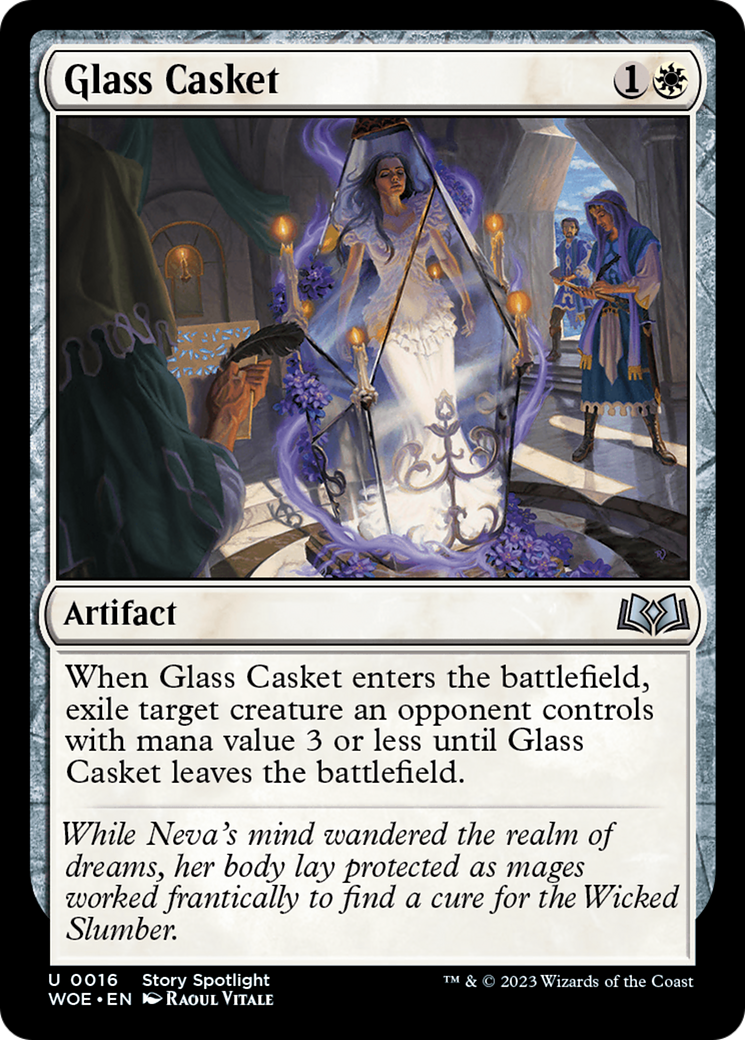 Glass Casket - Uncommon Artifact card from Wilds of Eldraine