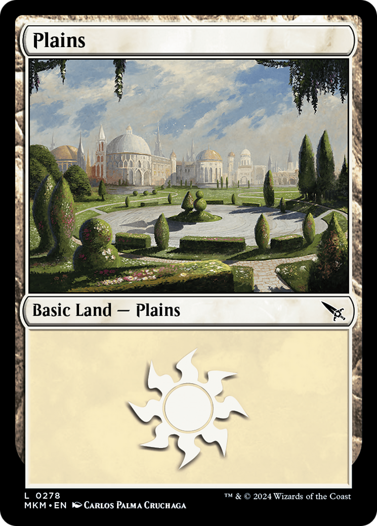 Plains - Common Basic Land — Plains card from Murders at Karlov Manor