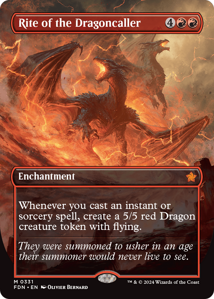 Rite of the Dragoncaller - Mythic Enchantment card from Foundations