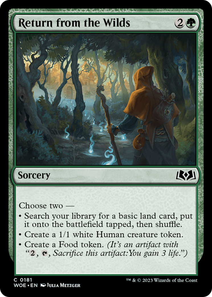 Return from the Wilds - Common Sorcery card from Wilds of Eldraine