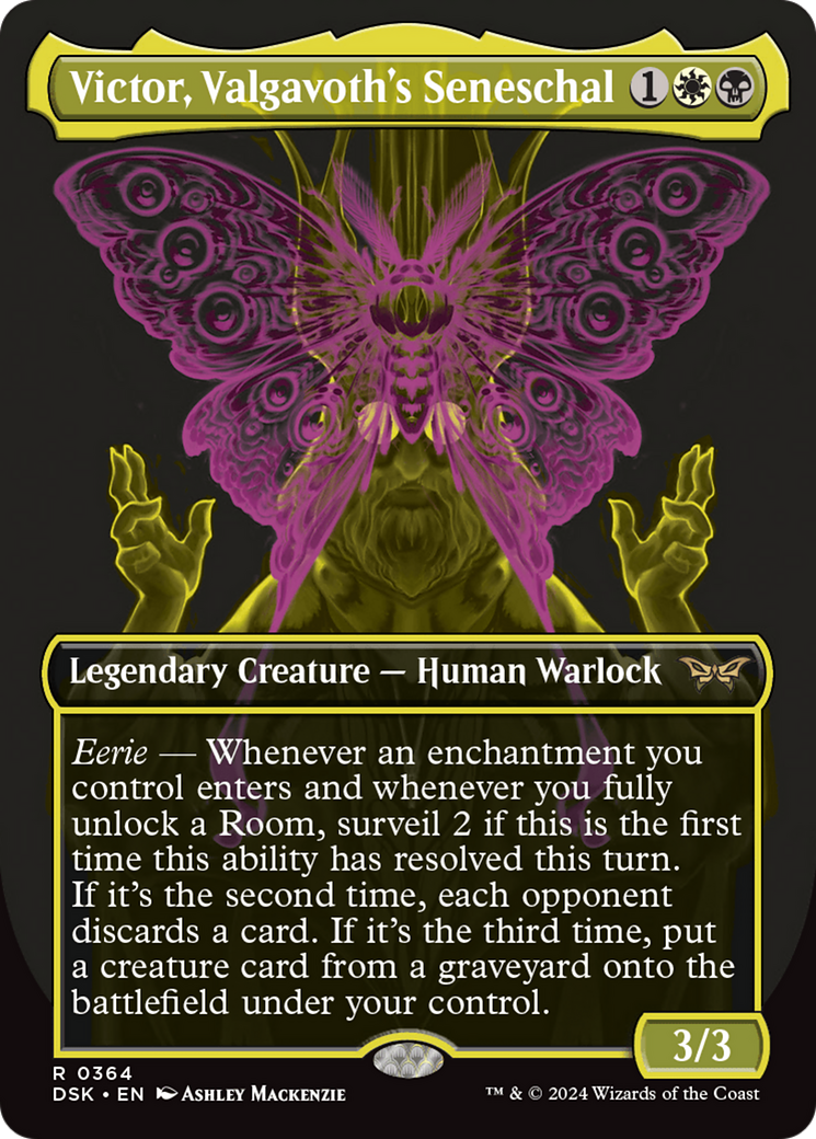 Victor, Valgavoth's Seneschal - Rare Legendary Creature — Human Warlock card from Duskmourn: House of Horror