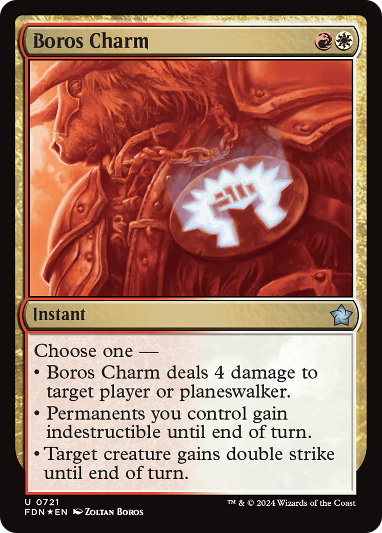 Boros Charm - Uncommon Instant card from Foundations