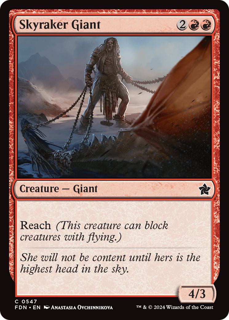 Skyraker Giant - Common Creature — Giant card from Foundations