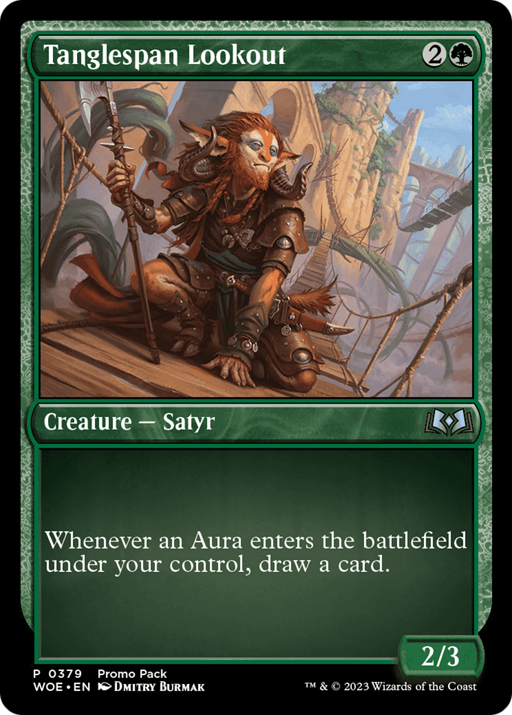 Tanglespan Lookout - Uncommon Creature — Satyr card from Wilds of Eldraine