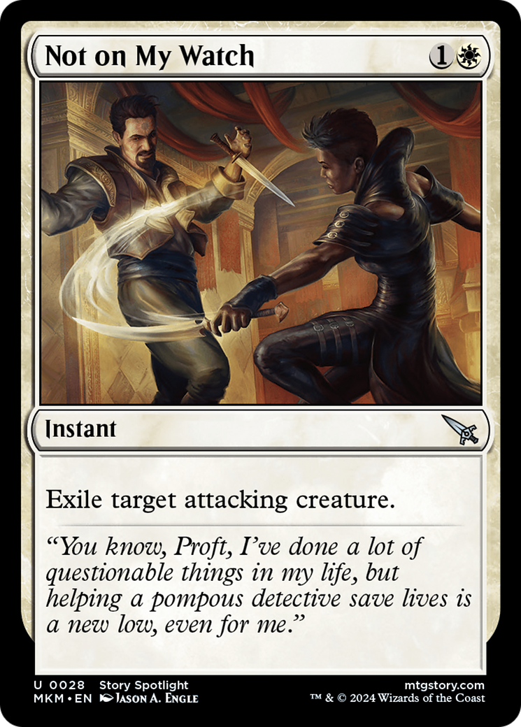 Not on My Watch - Uncommon Instant card from Murders at Karlov Manor