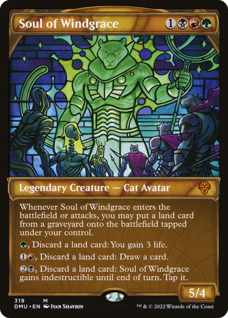Soul of Windgrace - Mythic Legendary Creature — Cat Avatar card from Dominaria United