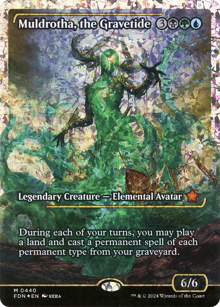 Muldrotha, the Gravetide - Mythic Legendary Creature — Elemental Avatar card from Foundations