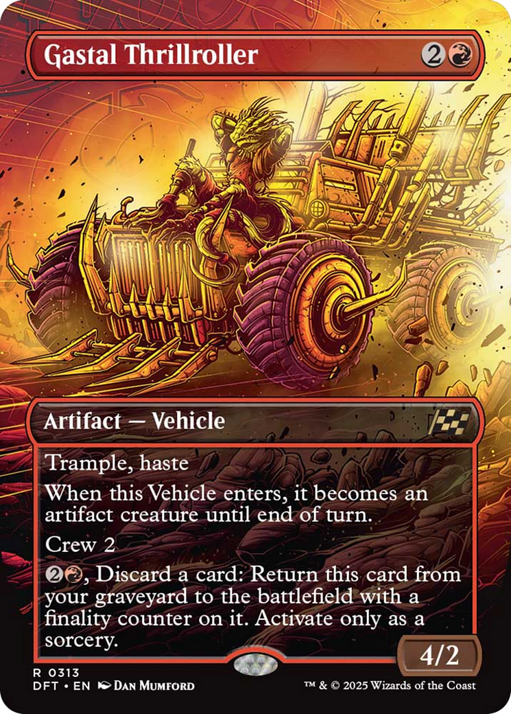 Gastal Thrillroller - Rare Artifact — Vehicle card from Aetherdrift