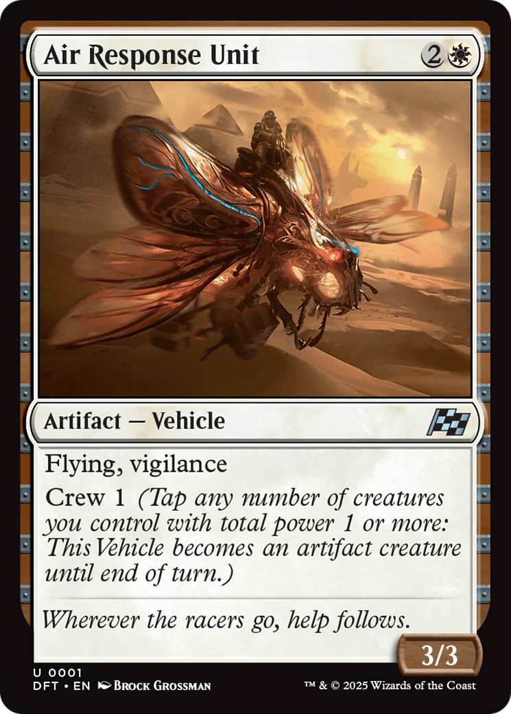 Air Response Unit - Uncommon Artifact — Vehicle card from Aetherdrift