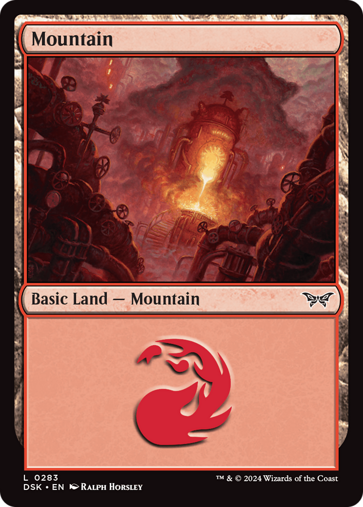 Mountain - Common Basic Land — Mountain card from Duskmourn: House of Horror