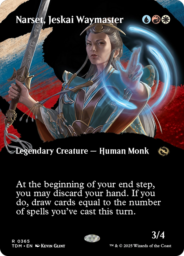 Narset, Jeskai Waymaster - Rare Legendary Creature — Human Monk card from Tarkir: Dragonstorm