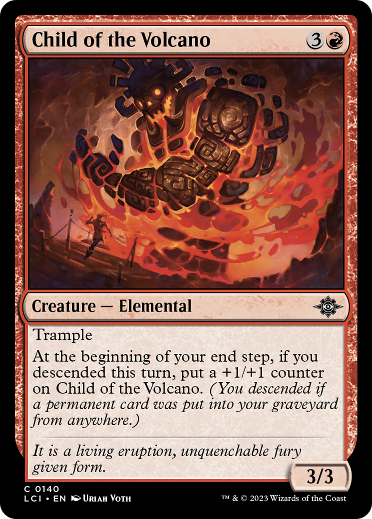 Child of the Volcano - Common Creature — Elemental card from The Lost Caverns of Ixalan